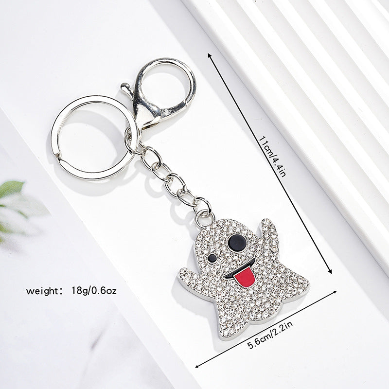 Wholesale Ghost Smiley Metal Keychains